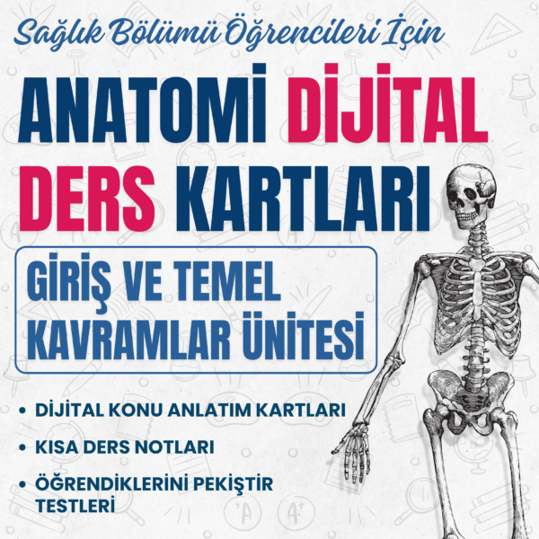 Anatomi Dijital Ders Kartları - Giriş ve Temel Kavramlar Ünitesi